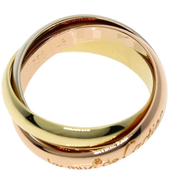CARTIER 18k Yellow Gold Trinity Ring #48 - Picture 4 of 9